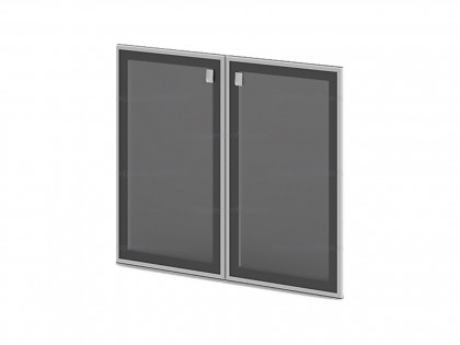 Мебель для офиса VASANTA Двери стеклянные в алюминиевом профиле V-014