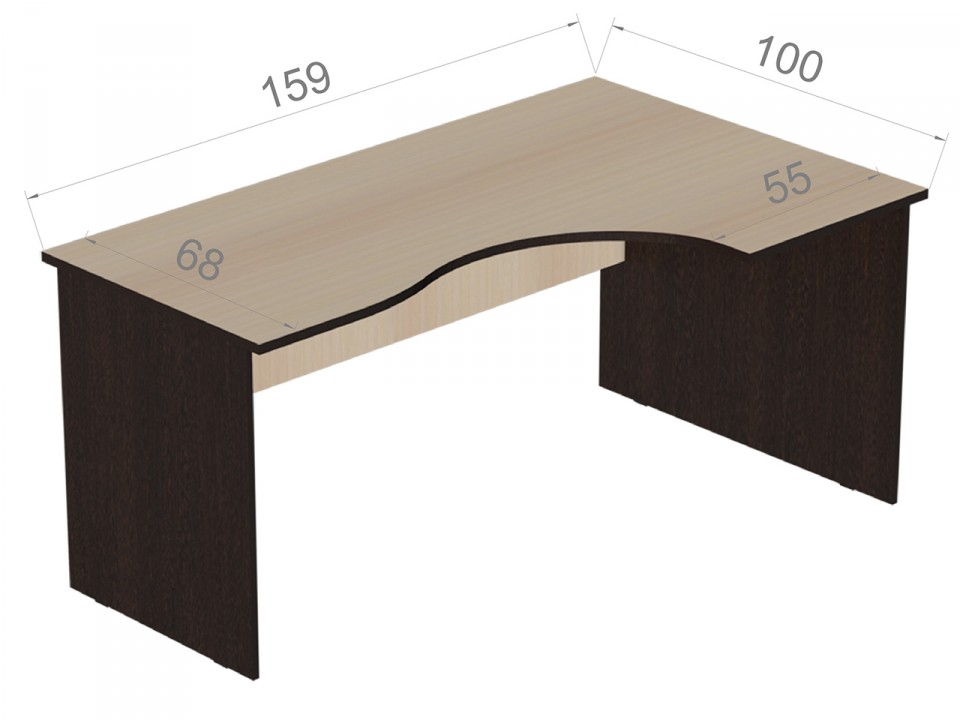 Мебель для офиса Референт Угловой стол Р.СКУ-16 (правый)